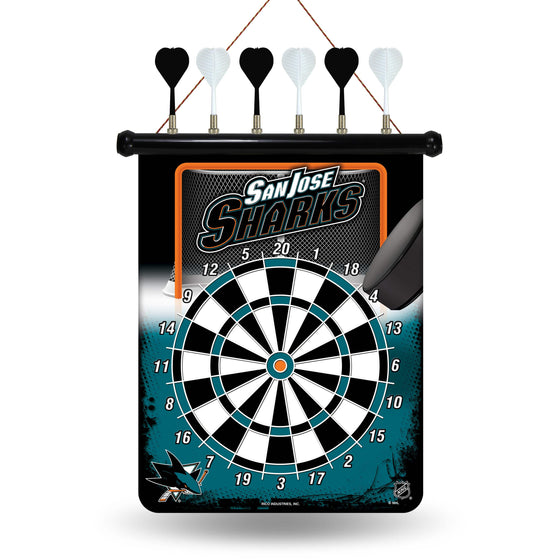 SAN JOSE SHARKS MAGNETIC DART BOARD (Rico) - 757 Sports Collectibles