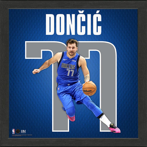 Luka Doncic Dallas Mavericks IMPACT Jersey Frame