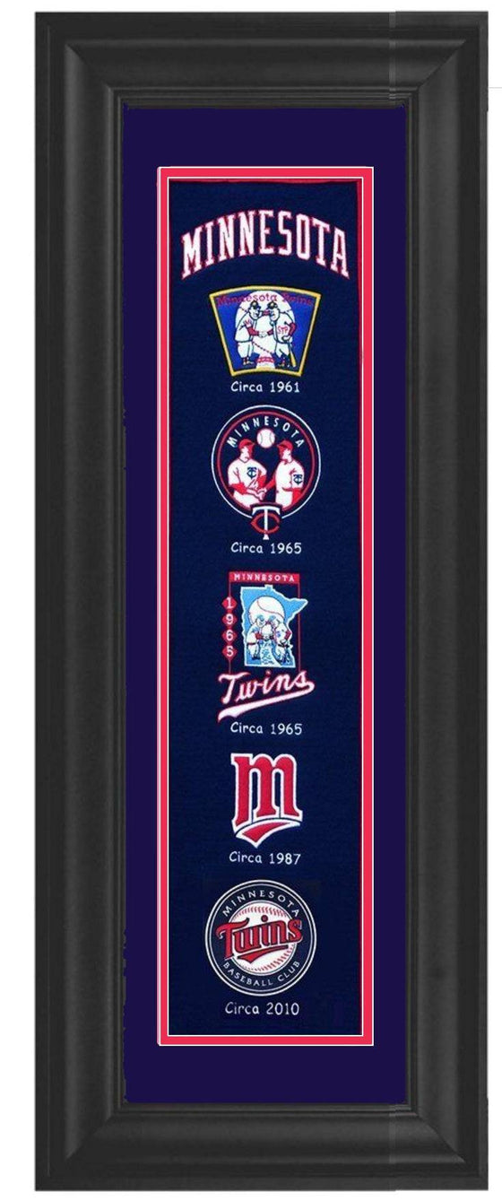 Minnesota Twins Framed Heritage Banner 12x34 - 757 Sports Collectibles