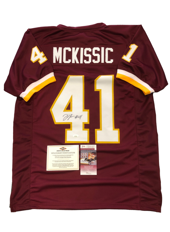 Washington Football Team JD McKissic Signed Autograph Maroon Custom Jersey - JSA COA - 757 Sports Collectibles