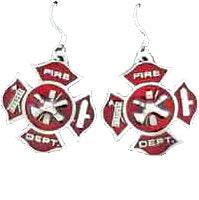 Dangle Earrings -Maltese Cross (SSKG) - 757 Sports Collectibles