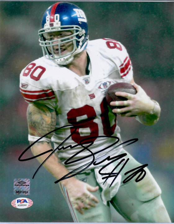 New York Giants Jeremy Shockey Autographed Signed 8x10 Photo - PSA Authentication