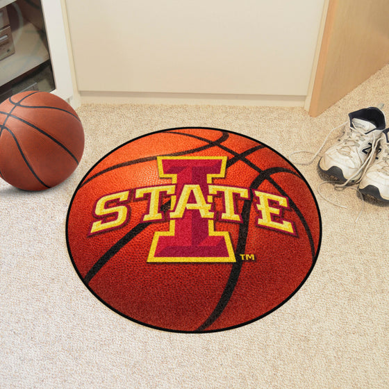 Iowa State Cyclones Basketball Rug - 27in. Diameter