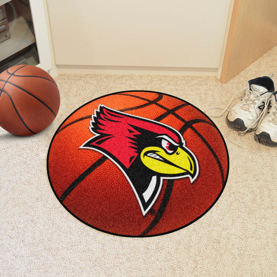 Illinois State Redbirds Basketball Rug - 27in. Diameter