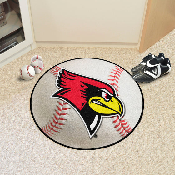 Illinois State Redbirds Baseball Rug - 27in. Diameter