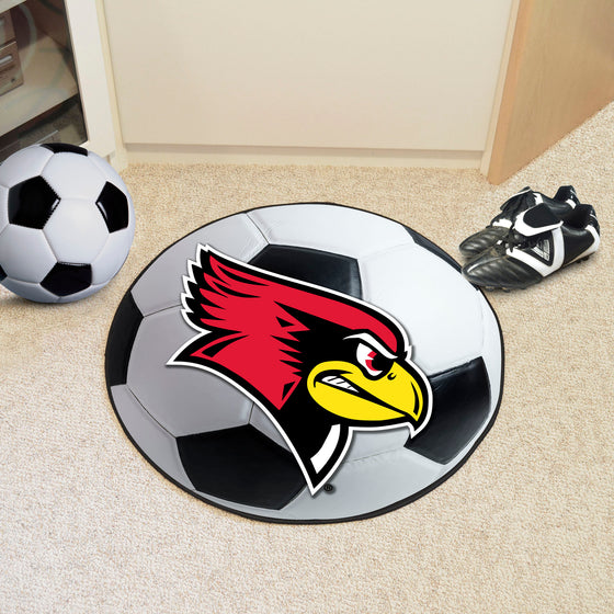 Illinois State Redbirds Soccer Ball Rug - 27in. Diameter