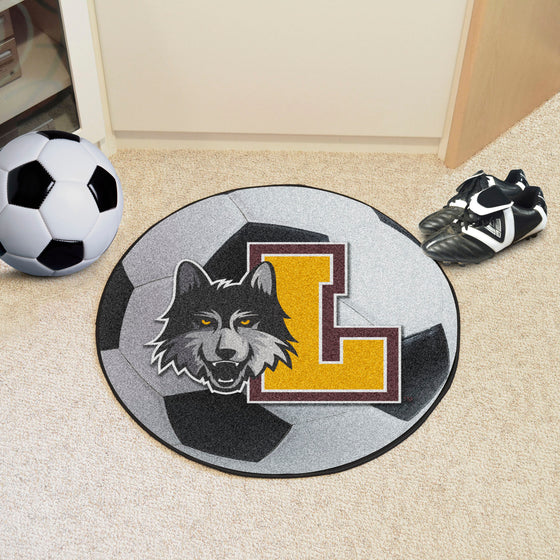 Loyola Chicago Ramblers Soccer Ball Rug - 27in. Diameter