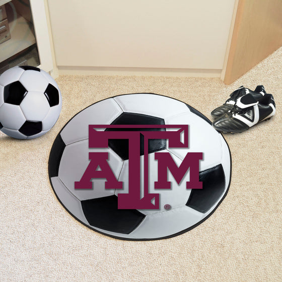 Texas A&M Aggies Soccer Ball Rug - 27in. Diameter