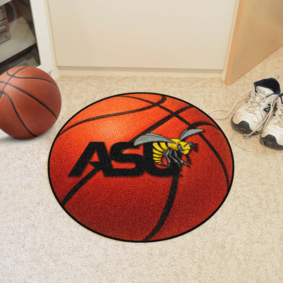 Alabama State Hornets Basketball Rug - 27in. Diameter