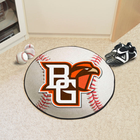 Bowling Green Falcons Baseball Rug - 27in. Diameter