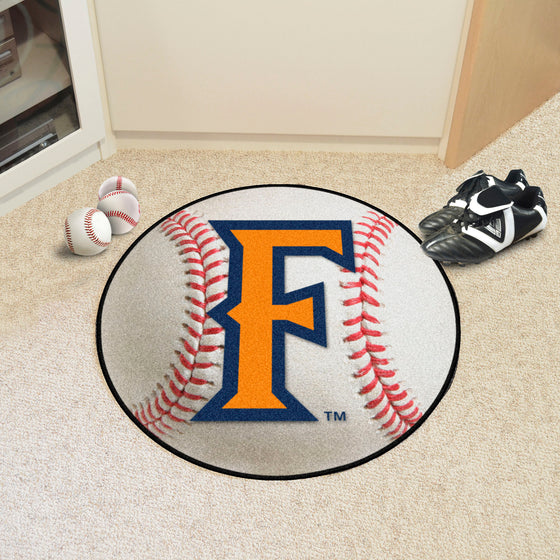 Cal State - Fullerton Titans Baseball Rug - 27in. Diameter