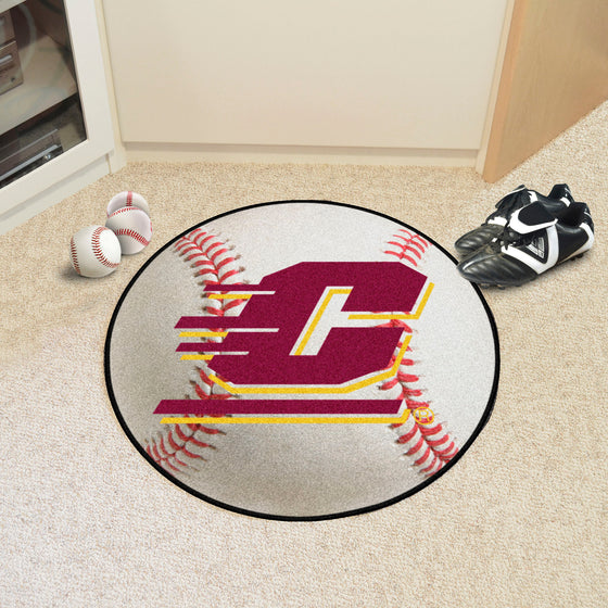 Central Michigan Chippewas Baseball Rug - 27in. Diameter