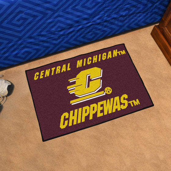 Central Michigan Chippewas Starter Mat Accent Rug - 19in. x 30in.