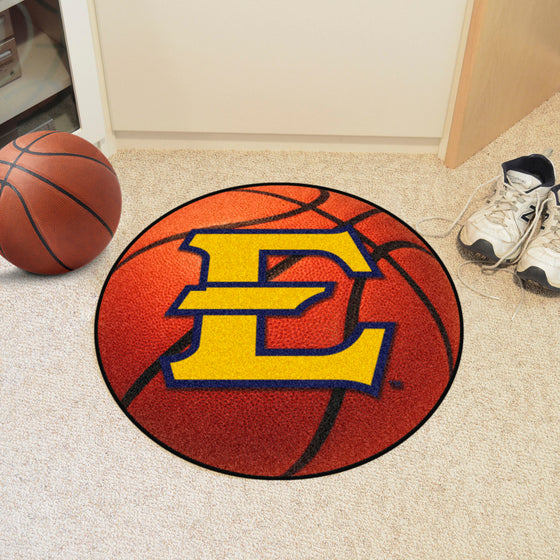 East Tennessee Buccaneers Basketball Rug - 27in. Diameter