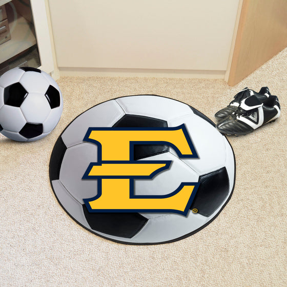 East Tennessee Buccaneers Soccer Ball Rug - 27in. Diameter