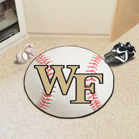 Wake Forest Demon Deacons Baseball Rug - 27in. Diameter