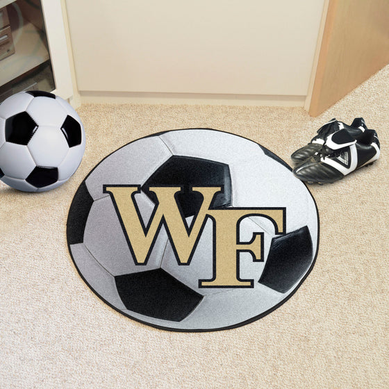 Wake Forest Demon Deacons Soccer Ball Rug - 27in. Diameter