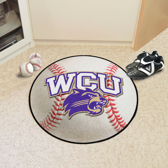 Western Carolina Catamounts Baseball Rug - 27in. Diameter