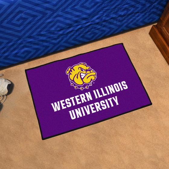 Western Illinois Leathernecks Starter Mat Accent Rug - 19in. x 30in.