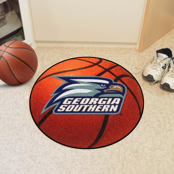 Georgia Southern Eagles Basketball Rug - 27in. Diameter