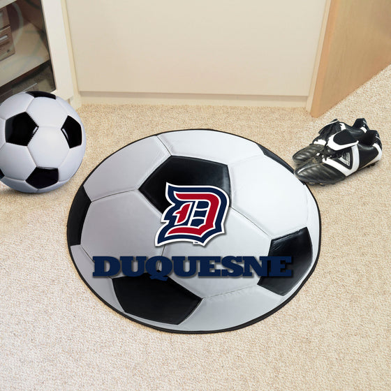 Duquesne Duke Soccer Ball Rug - 27in. Diameter