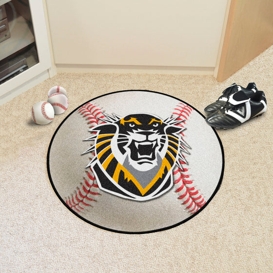 Fort Hays State Tigers Baseball Rug - 27in. Diameter