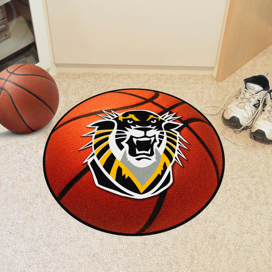 Fort Hays State Tigers Basketball Rug - 27in. Diameter