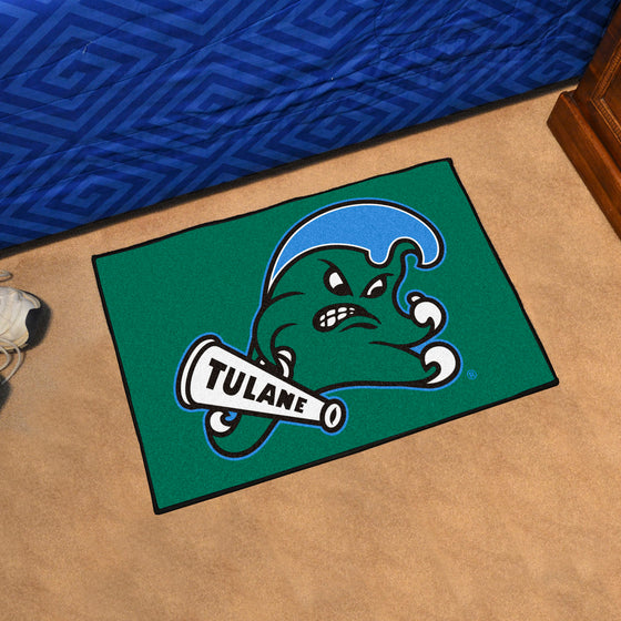 Tulane Green Wave Starter Mat Accent Rug - 19in. x 30in.