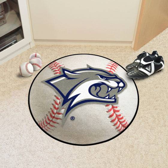 New Hampshire Wildcats Baseball Rug - 27in. Diameter