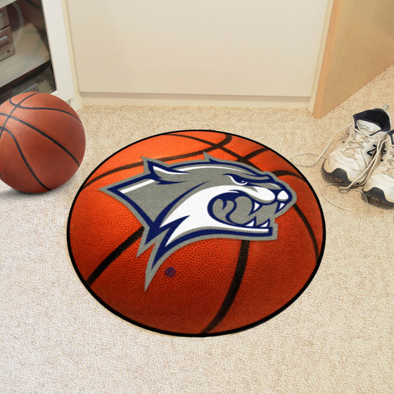 New Hampshire Wildcats Basketball Rug - 27in. Diameter