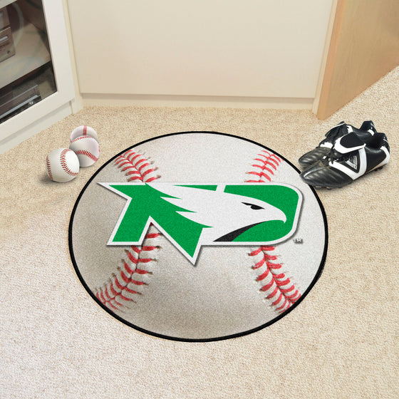 North Dakota Fighting Hawks Baseball Rug - 27in. Diameter