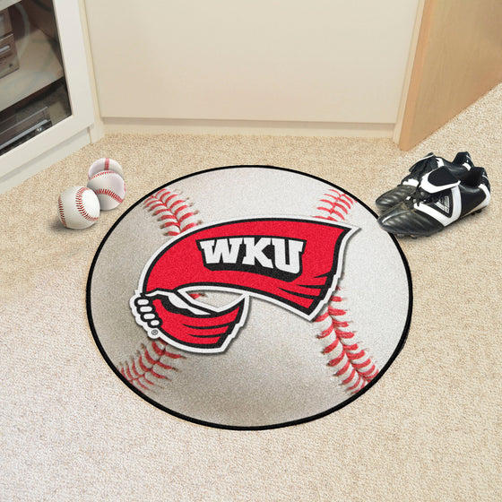 Western Kentucky Hilltoppers Baseball Rug - 27in. Diameter