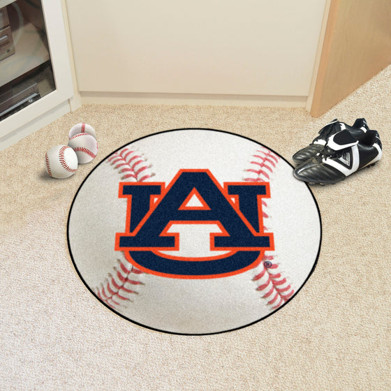 Auburn Tigers Baseball Rug - 27in. Diameter, AU