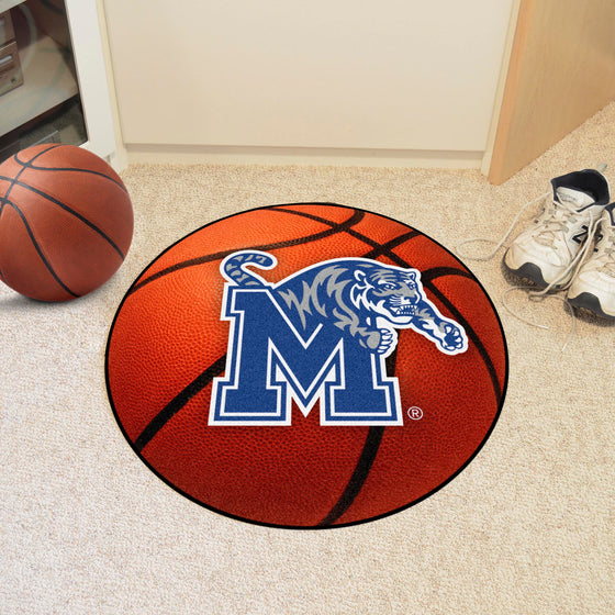 Memphis Tigers Basketball Rug - 27in. Diameter