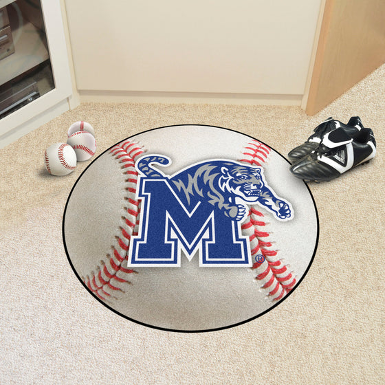 Memphis Tigers Baseball Rug - 27in. Diameter