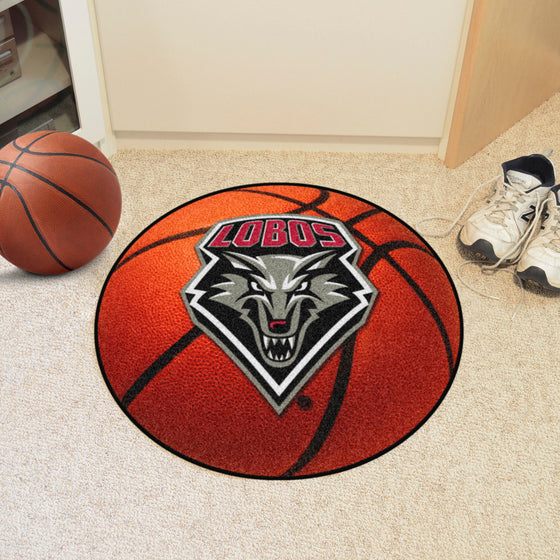 New Mexico Lobos Basketball Rug - 27in. Diameter