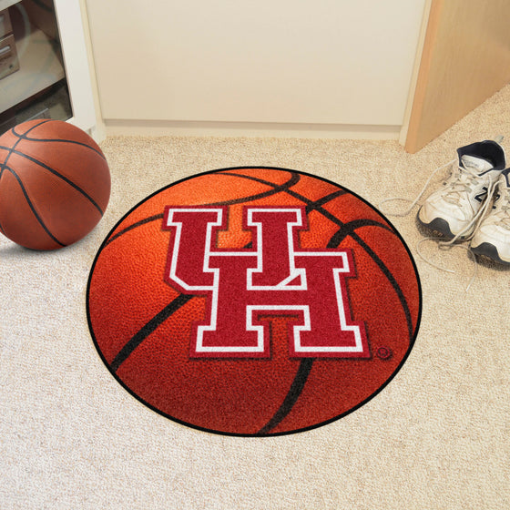 Houston Cougars Basketball Rug - 27in. Diameter