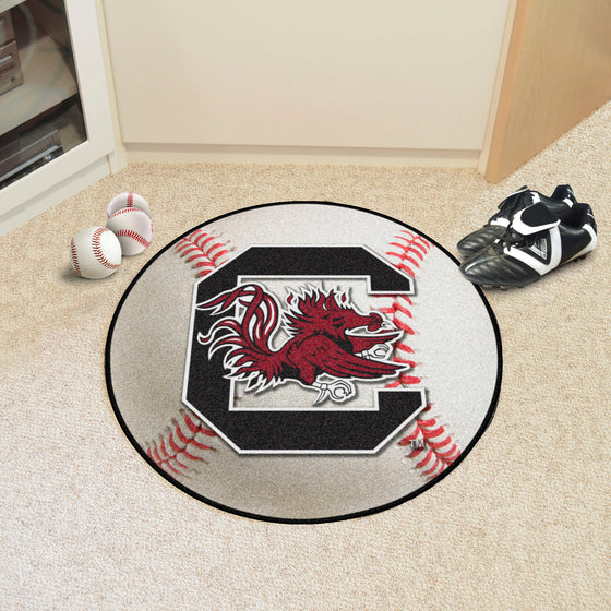 South Carolina Gamecocks Baseball Rug - 27in. Diameter