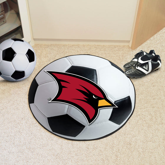 Saginaw Valley State Cardinals Soccer Ball Rug - 27in. Diameter