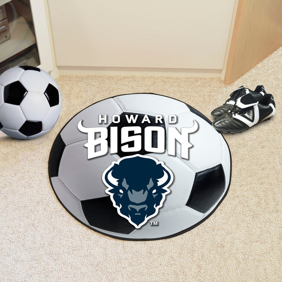 Howard Bison Soccer Ball Rug - 27in. Diameter