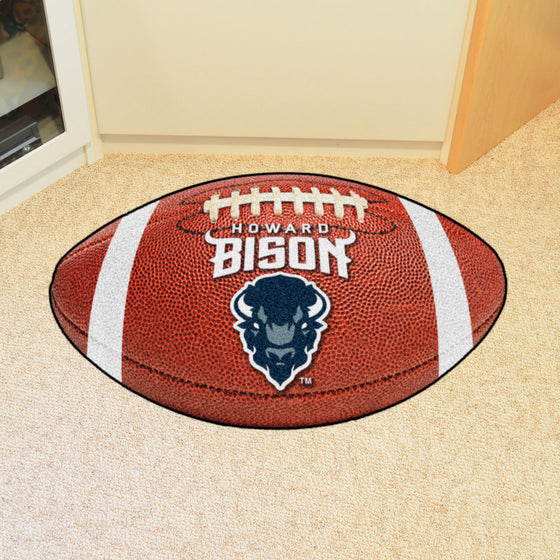 Howard Bison Football Rug - 20.5in. x 32.5in.