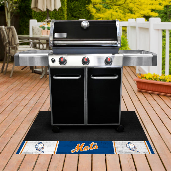 New York Mets Vinyl Grill Mat - 26in. x 42in.