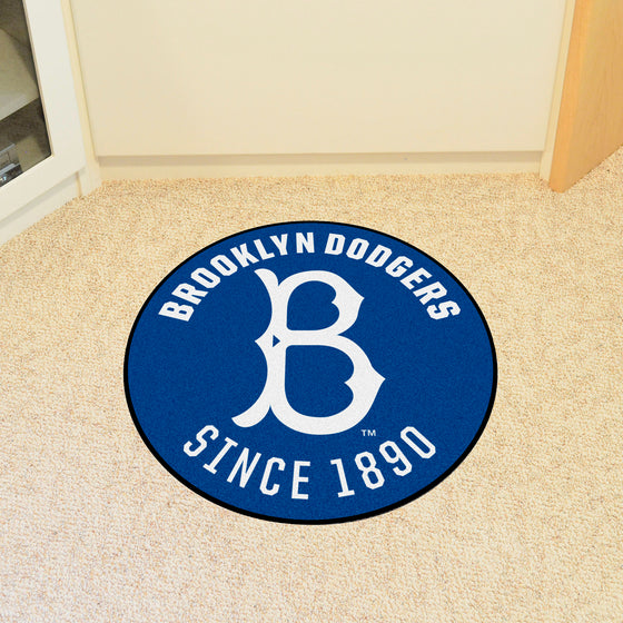 Brooklyn Dodgers Roundel Rug - 27in. Diameter