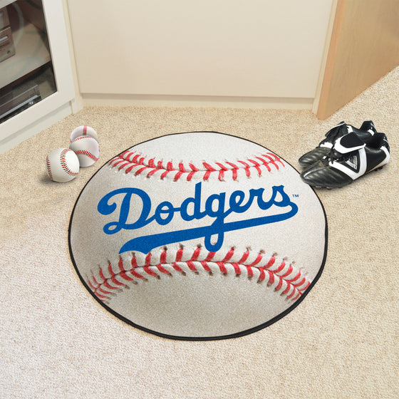 Brooklyn Dodgers Baseball Rug - 27in. Diameter