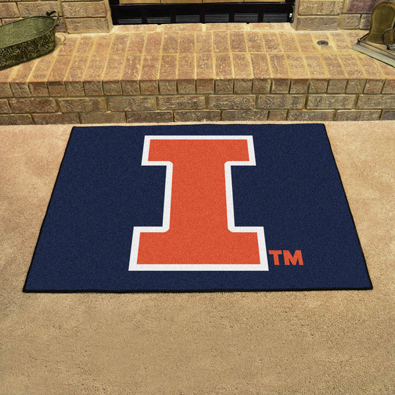 Illinois Illini All-Star Rug - 34 in. x 42.5 in.