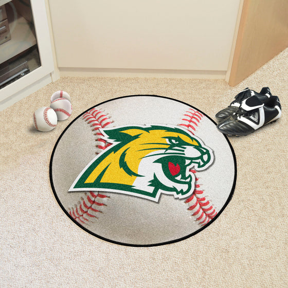 Northern Michigan Wildcats Baseball Rug - 27in. Diameter