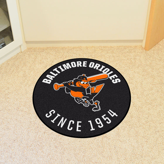 Baltimore Orioles Roundel Rug - 27in. Diameter