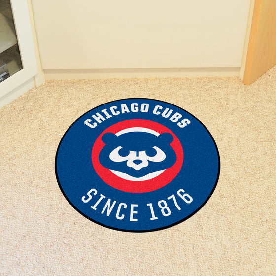 Chicago Cubs Roundel Rug - 27in. Diameter