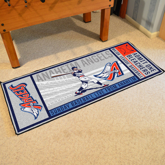 Anaheim Angels Ticket Runner Rug - 30in. x 72in.