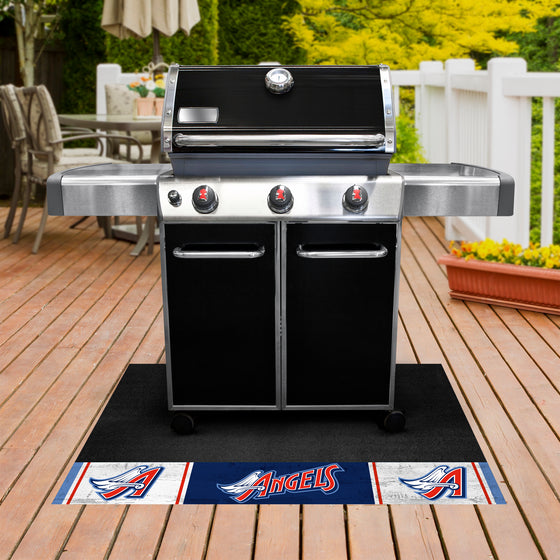 Anaheim Angels Vinyl Grill Mat - 26in. x 42in.